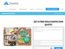 Tablet Screenshot of moldinspectionhouston.com